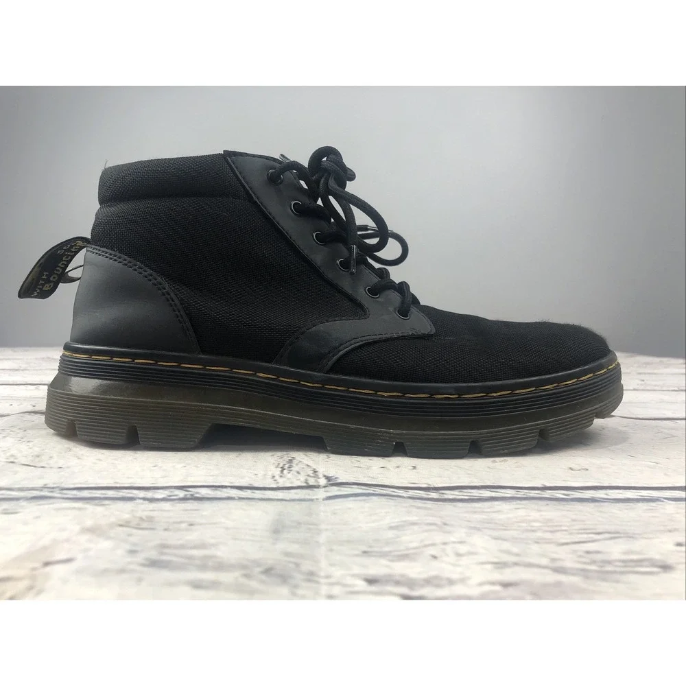 Dr. Martens Bonny Leather Mens 10 Womens 11 Black Mid Boots Doc Martens